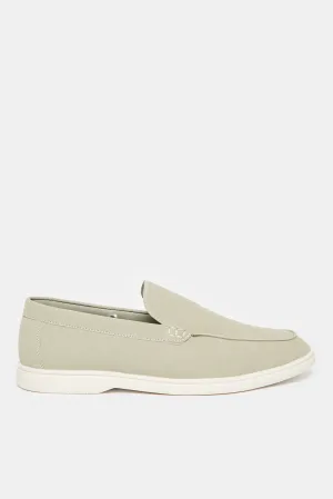 Men Grey Plain Loafer