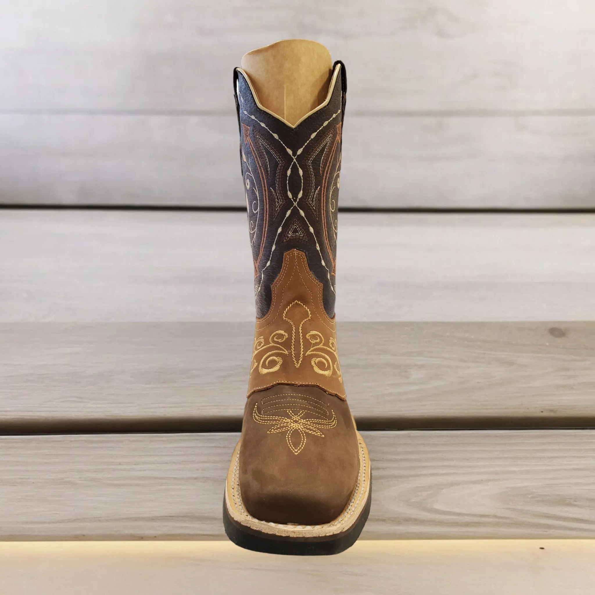 Men's Bovino Nobuck Leather Classic Western Cowboy Boots 'El Señor de los Cielos' 124080