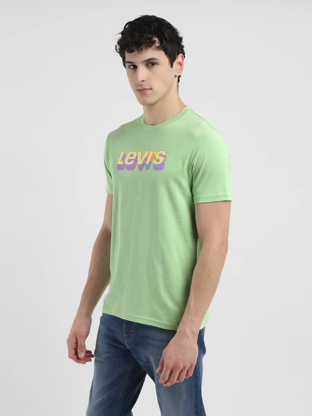 Men's Brand Logo Crew Neck T-shirt