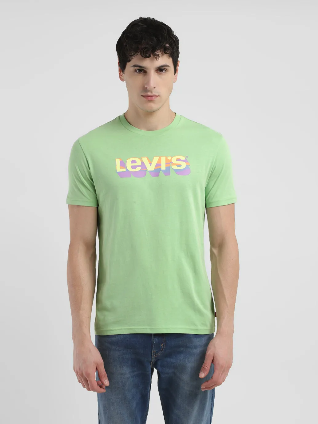 Men's Brand Logo Crew Neck T-shirt