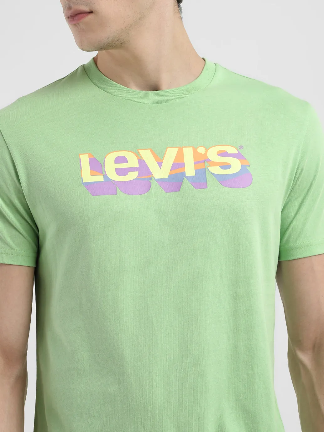 Men's Brand Logo Crew Neck T-shirt