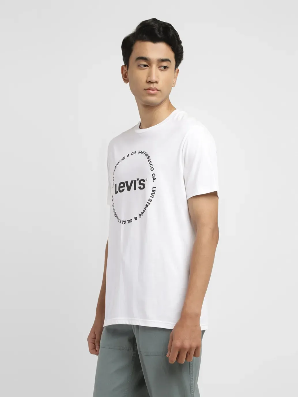 Men's Brand Logo Slim Fit T-shirt