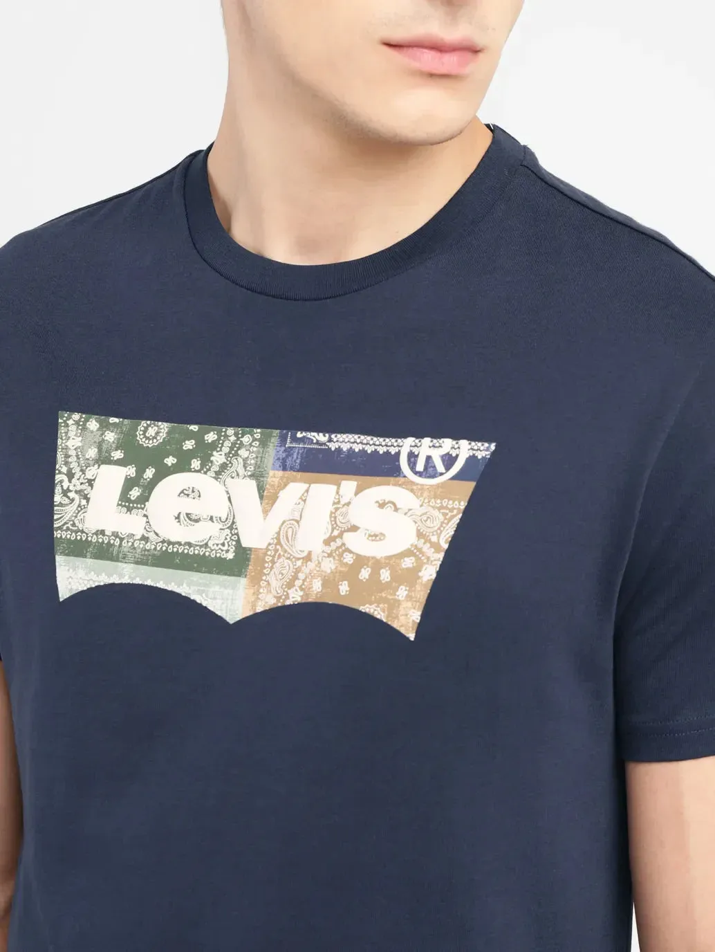 Men's Brand Logo Slim Fit T-shirt