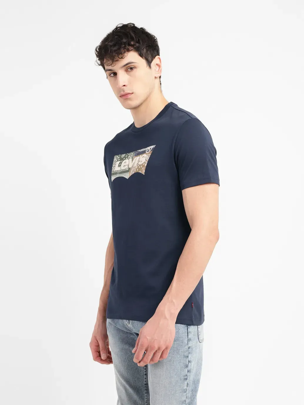 Men's Brand Logo Slim Fit T-shirt