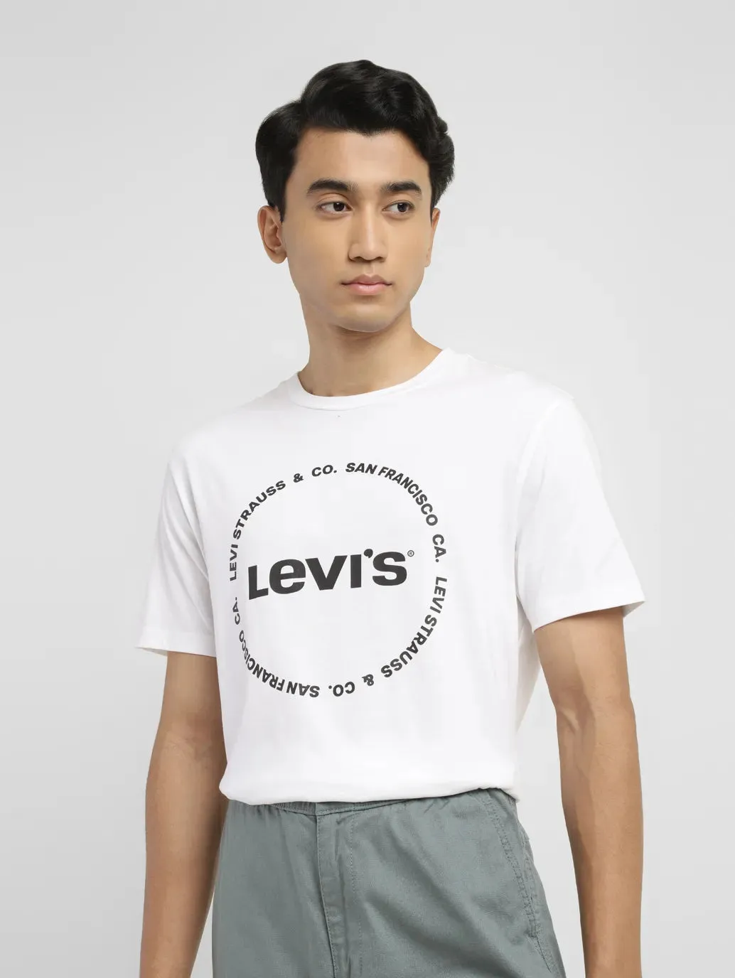 Men's Brand Logo Slim Fit T-shirt