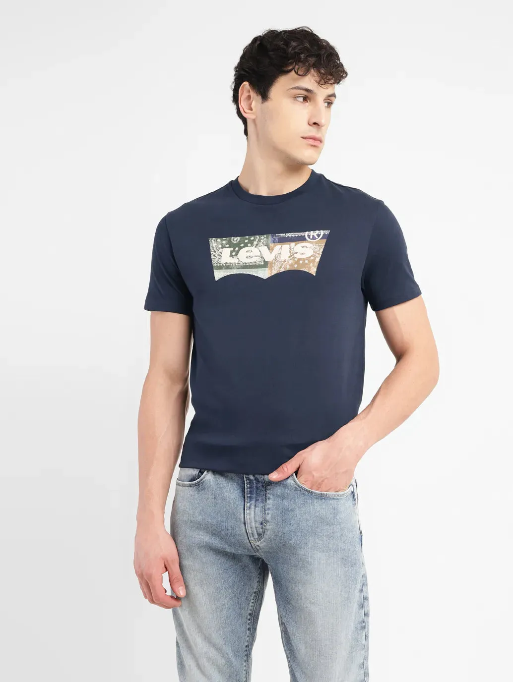 Men's Brand Logo Slim Fit T-shirt