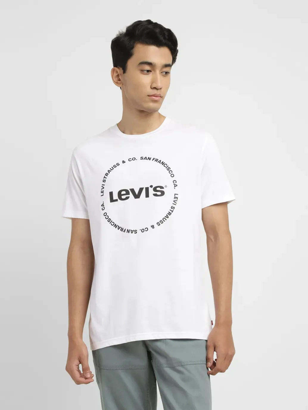 Men's Brand Logo Slim Fit T-shirt