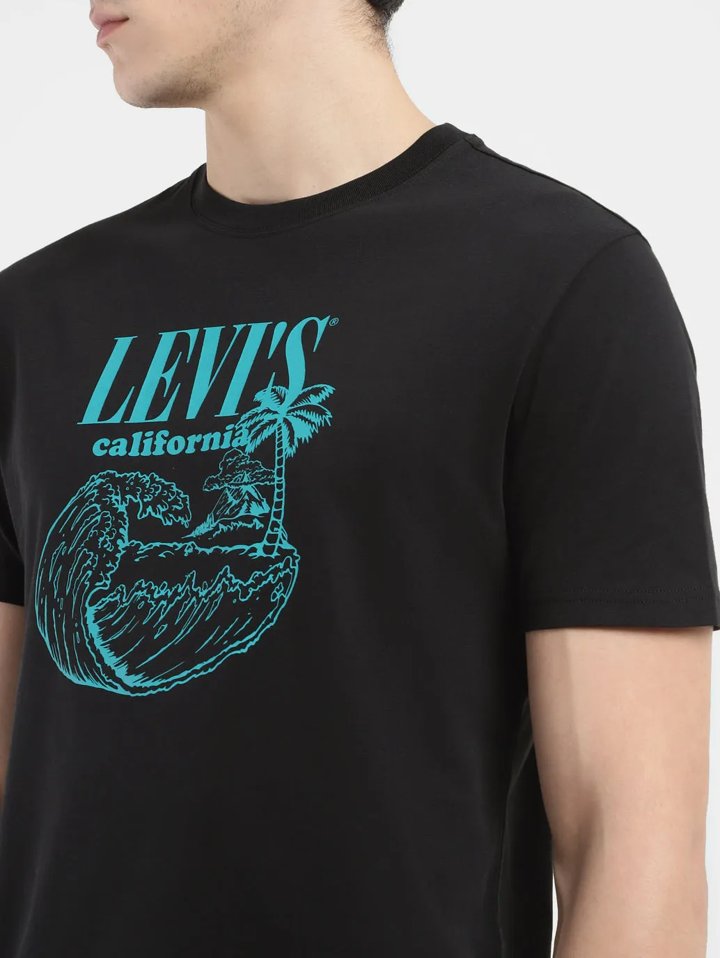 Men's Graphic Print Crew Neck T-shirt
