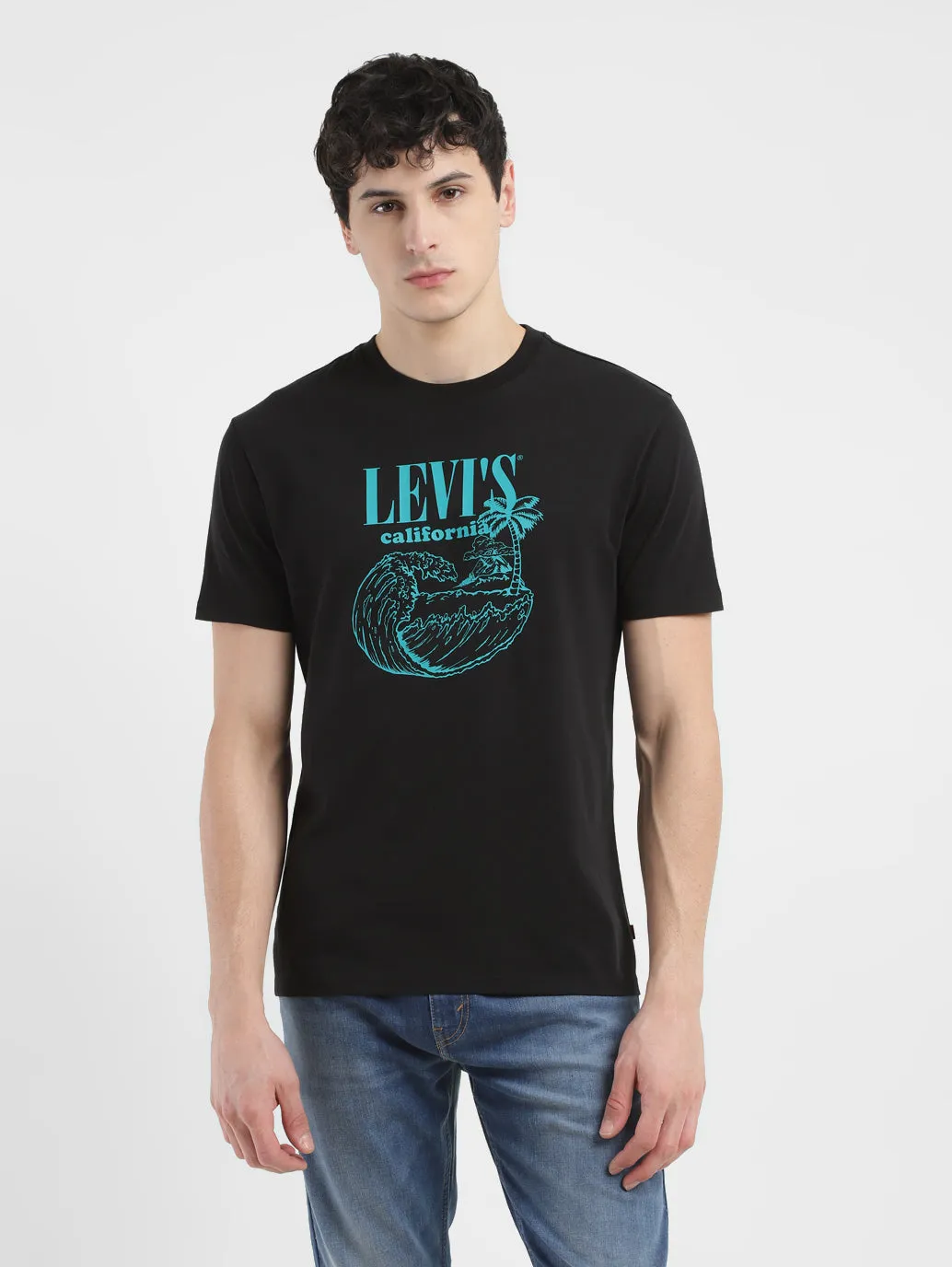 Men's Graphic Print Crew Neck T-shirt