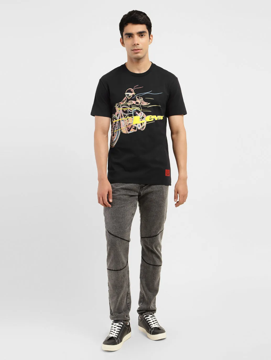 Men's Graphic Print Crew Neck T-shirt