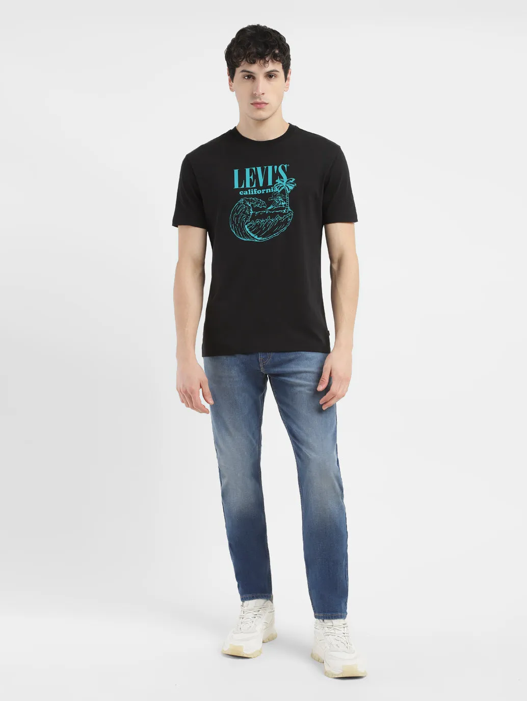 Men's Graphic Print Crew Neck T-shirt