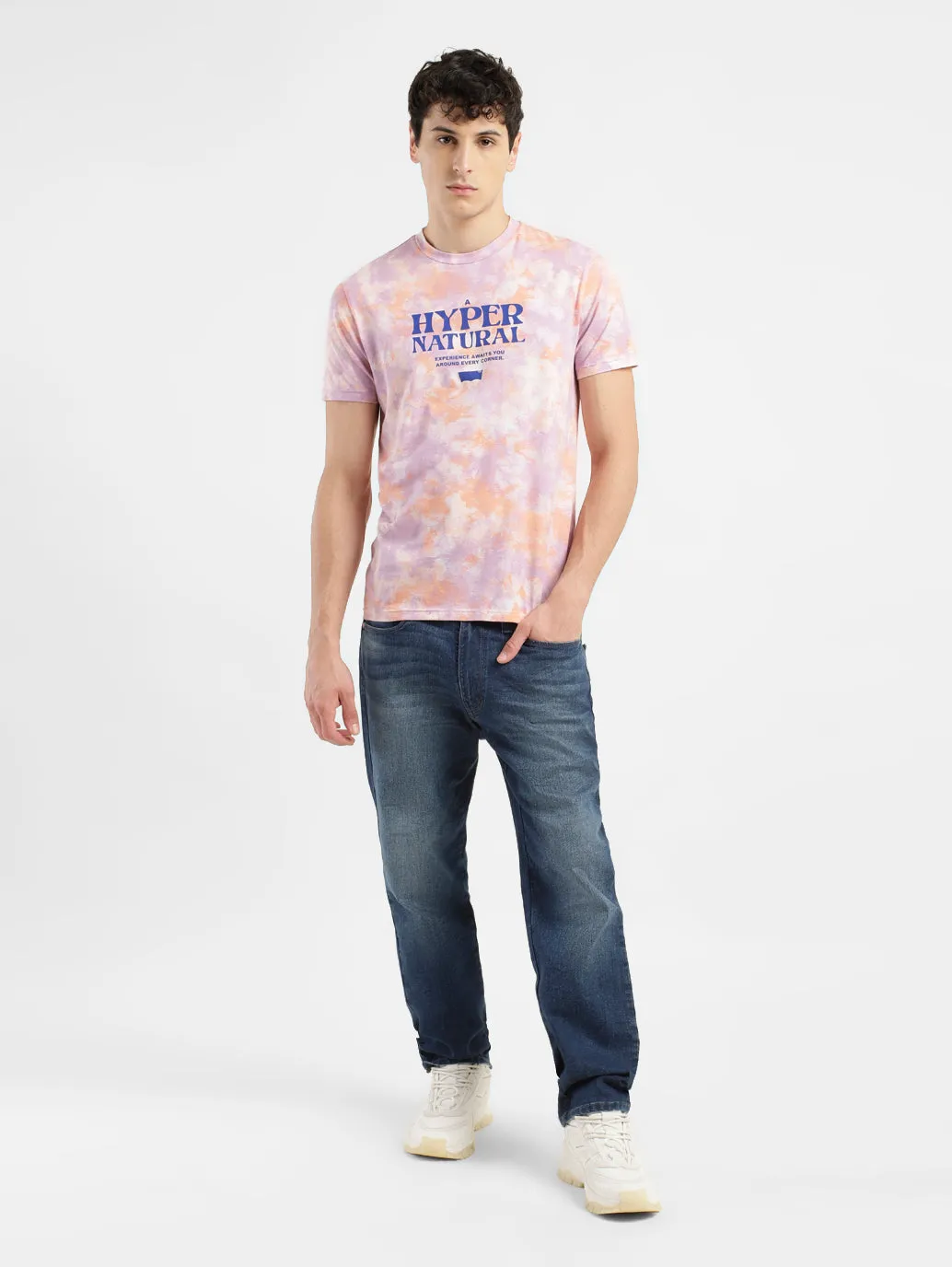 Men's Graphic Print Round Neck T-shirt