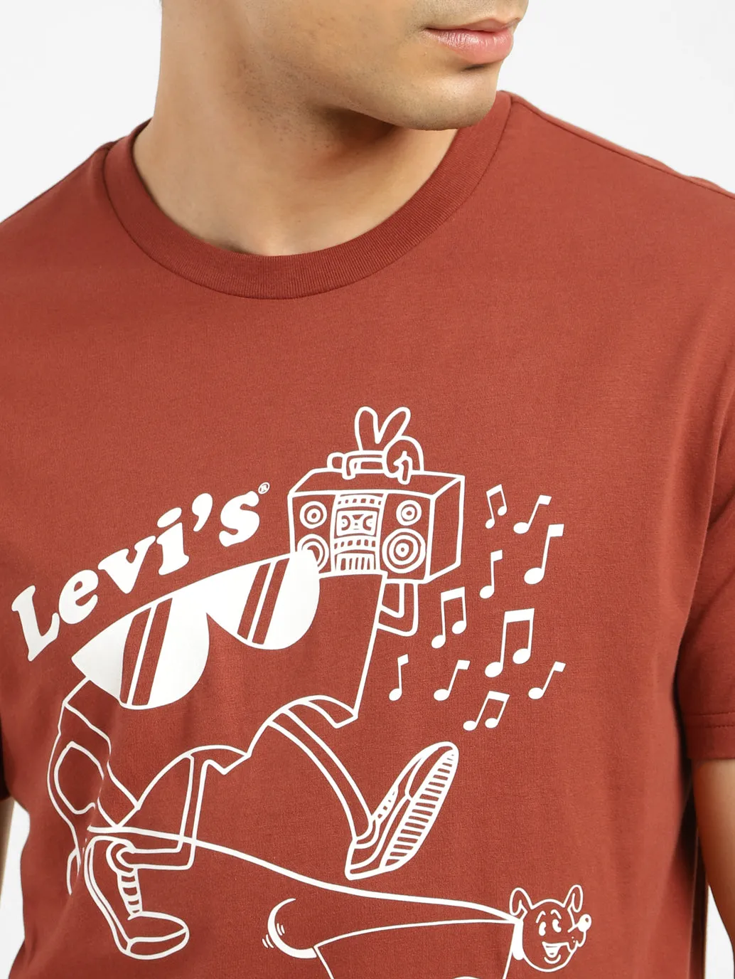 Men's Graphic Print Slim Fit T-shirt