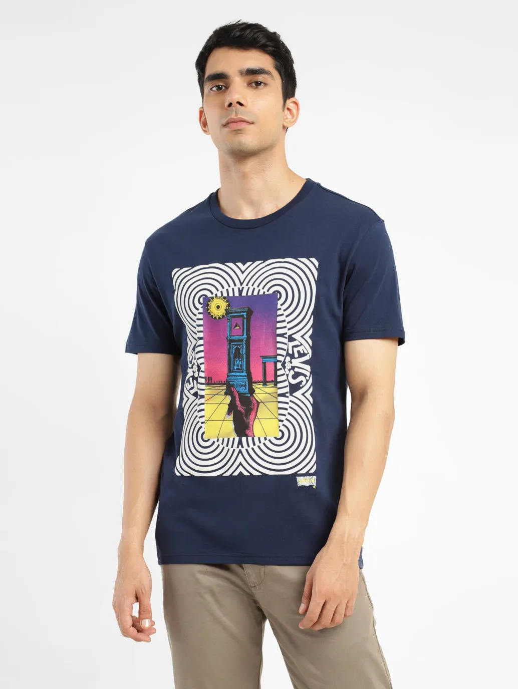 Men's Graphic Print Slim Fit T-shirt