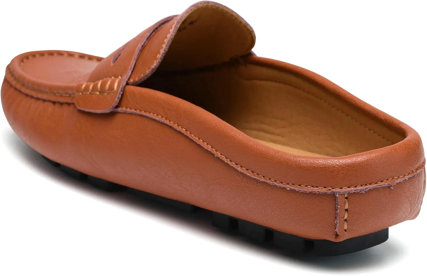 Mens Handmade Leather Mules Clog Slippers Breathable Leather Slip on Shoes Casual Loafers