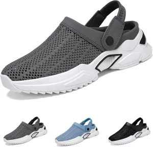 Men's Orthopedic Hollow-Out Summer Sandals Womens Mens Classic Clogs Mules Comfy Slip on Walking House Slippers Diabetic Home Garden Slides Shoes with Arch Support Recovery Sandals Plantar Fasciitis