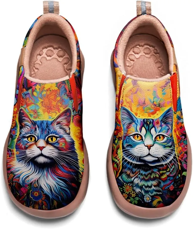 Mens Painted Travel Shoes Casual Loafers Walking Slip-Ons Comfortable Art Fashion Sneakers