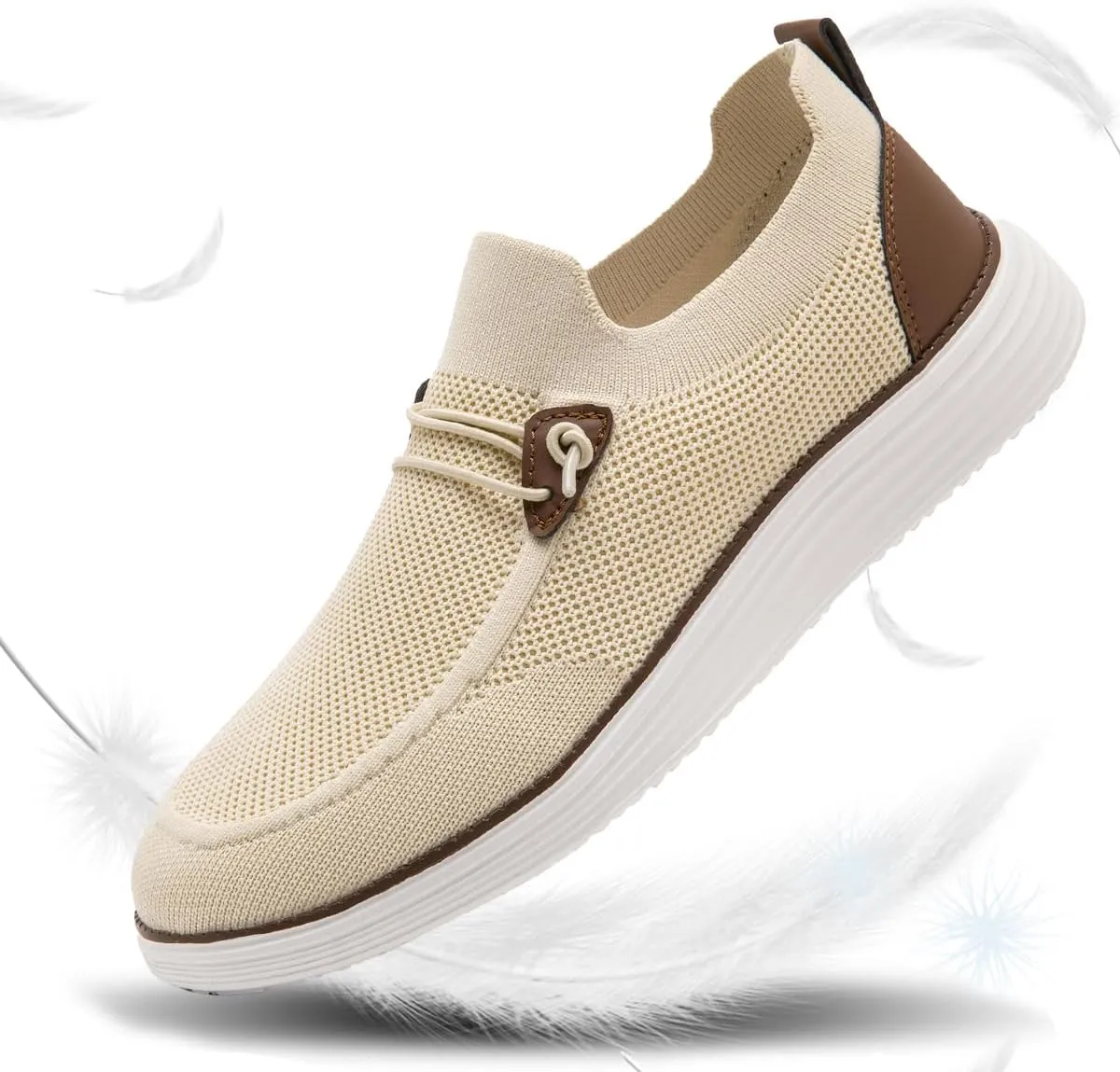 Mens Slip on Loafers Boat Shoes Non Slip Walking Shoes Running Shoes Fashion Sneakers for Men Comfort Lightweight Breathable Casual Office Shoes