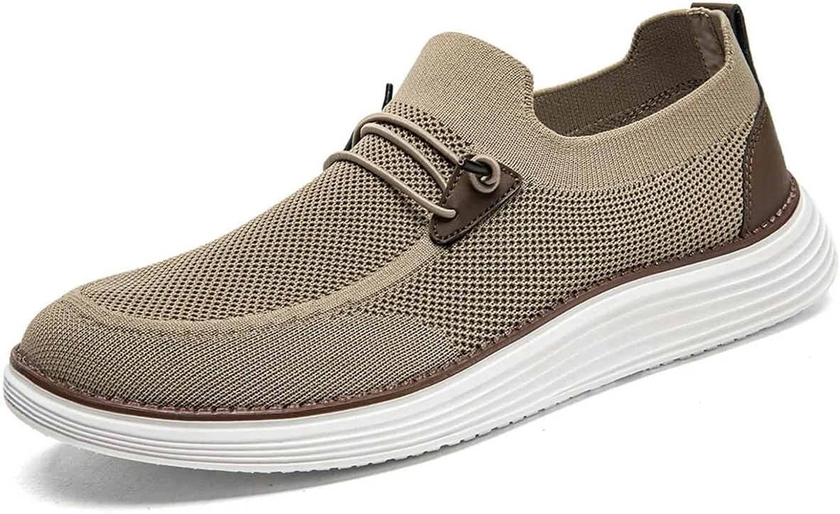 Mens Slip on Loafers Boat Shoes Non Slip Walking Shoes Running Shoes Fashion Sneakers for Men Comfort Lightweight Breathable Casual Office Shoes