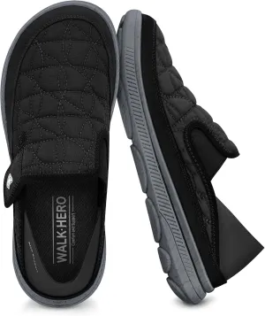 Mens Slippers for Plantar Fasciitis, Casual Mens Slip on Shoes with Arch Support, Orthopedic House Slippers for Men, Indoor Outdoor Mules & Clogs for Pain Relief