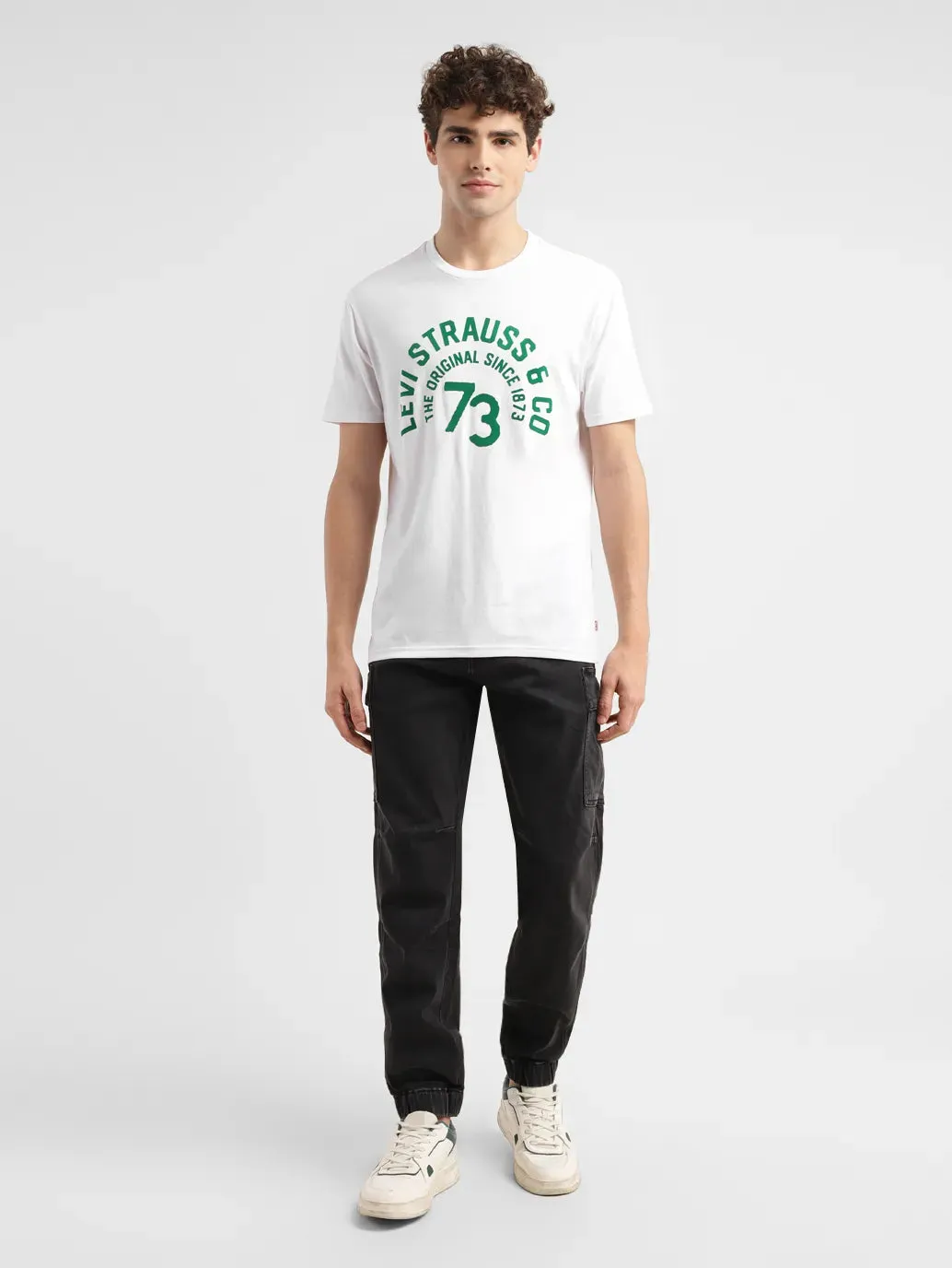 Men's Typographic Print Slim Fit T-shirt