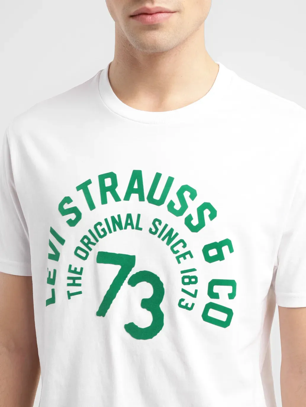 Men's Typographic Print Slim Fit T-shirt