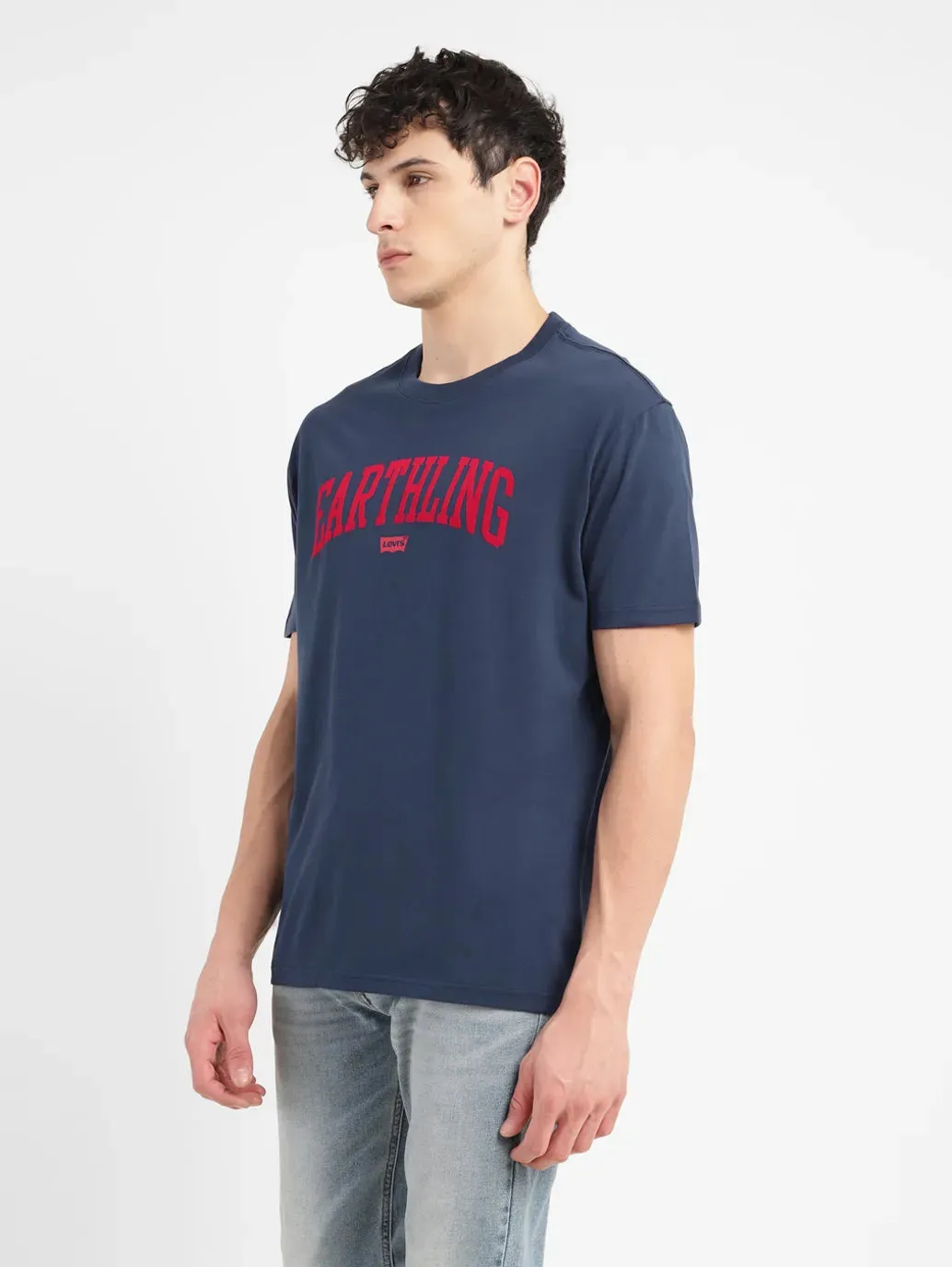 Men's Typography Crew Neck T-shirt