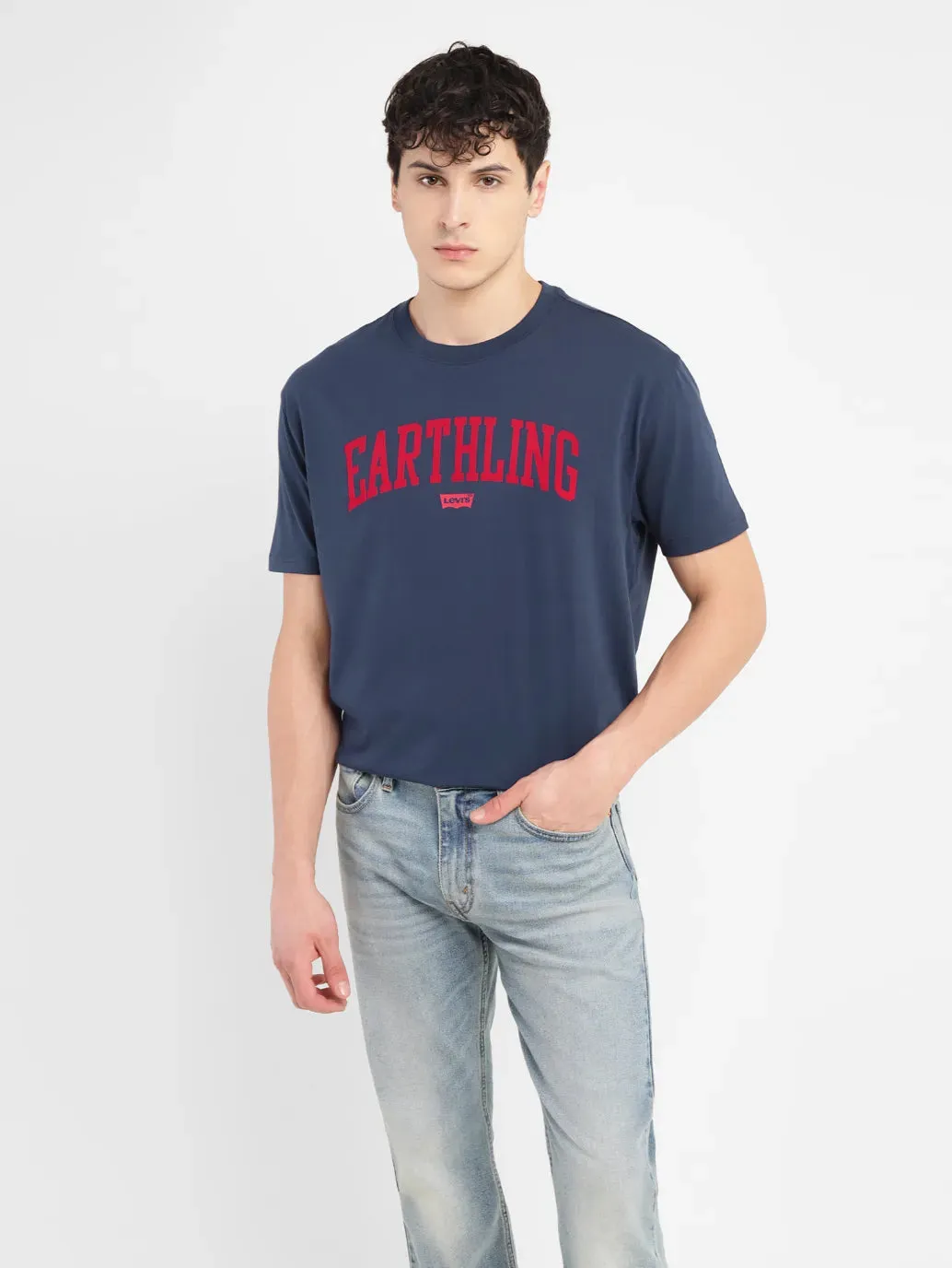 Men's Typography Crew Neck T-shirt