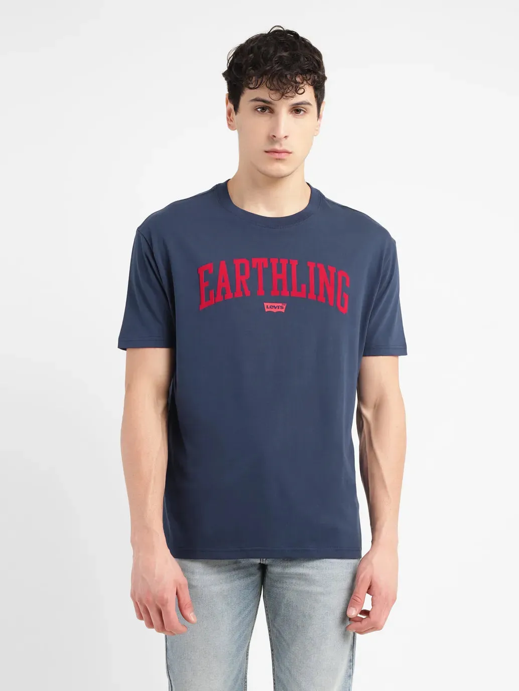 Men's Typography Crew Neck T-shirt