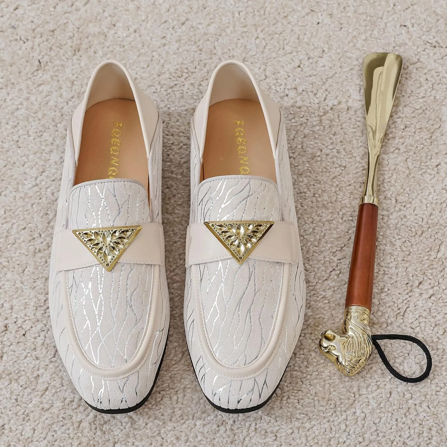 Men's Velvet Loafers Mens Shiny Slip-on Slippers, Classic Formal Wear Fashion Dress Loafer, Penny Party Wedding Dress Shoes for Men