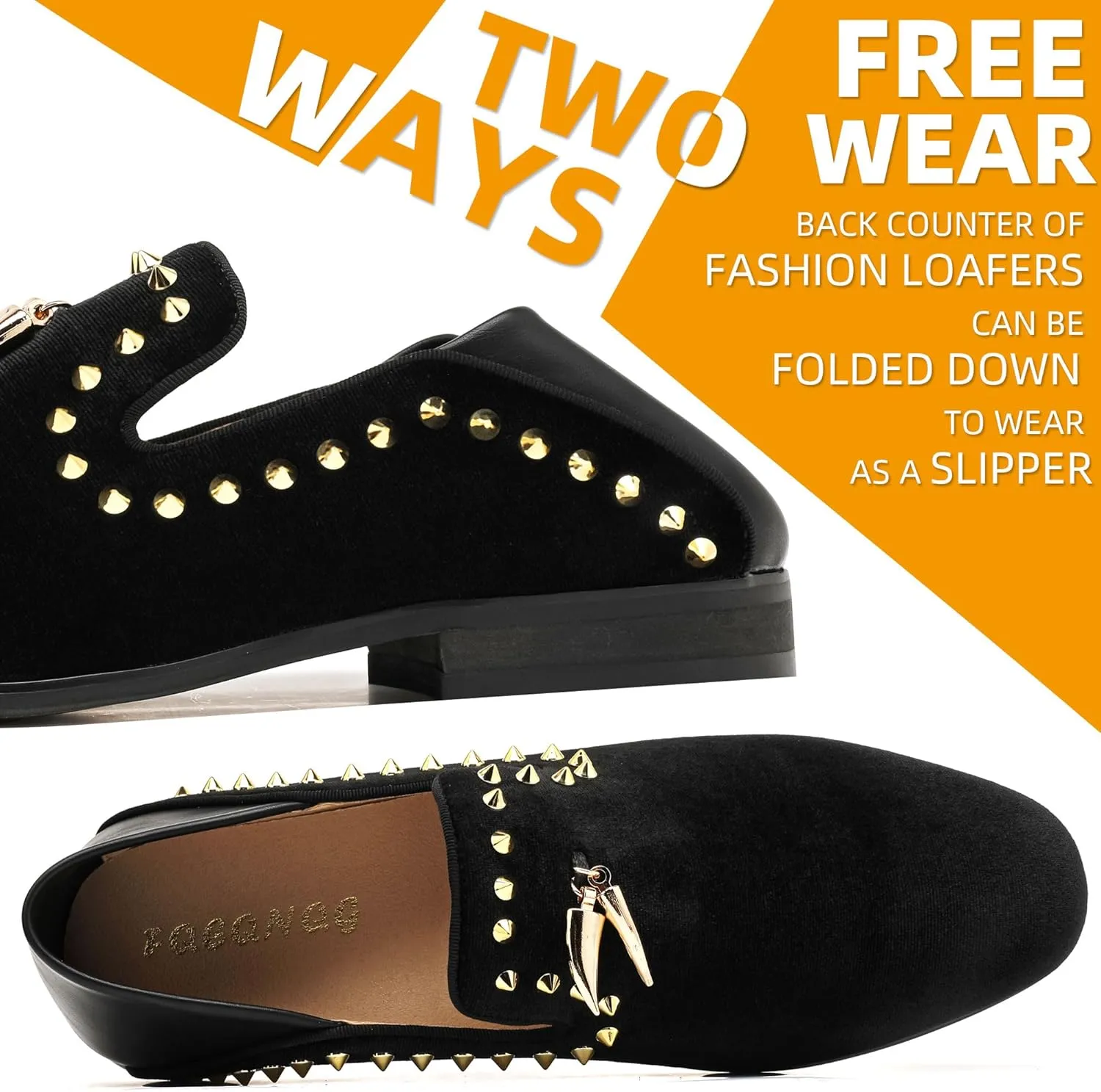 Men's Velvet Loafers Mens Shiny Slip-on Slippers, Classic Formal Wear Fashion Dress Loafer, Penny Party Wedding Dress Shoes for Men