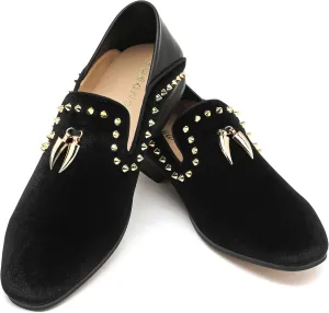 Men's Velvet Loafers Mens Shiny Slip-on Slippers, Classic Formal Wear Fashion Dress Loafer, Penny Party Wedding Dress Shoes for Men