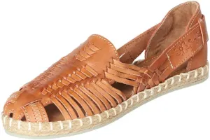 Mexican -Artisanal Sandals Leather Cinammon