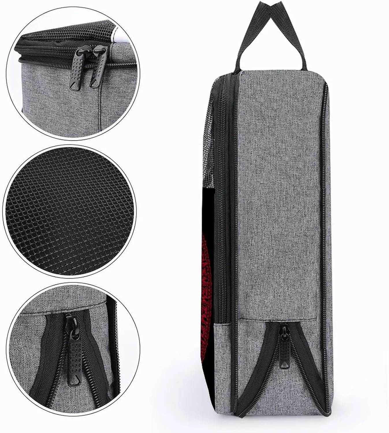 Mexico Aztec Calendar Travel Shoe Bag,Waterproof Portable Shoes Pouch with Handle,Multifunctional Storage Bag Shoes Pouch Suitcase Shoe for Travel And Daily Use