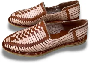 Mexico en la Piel Leather Shoes for Mens in Black and Beige Color