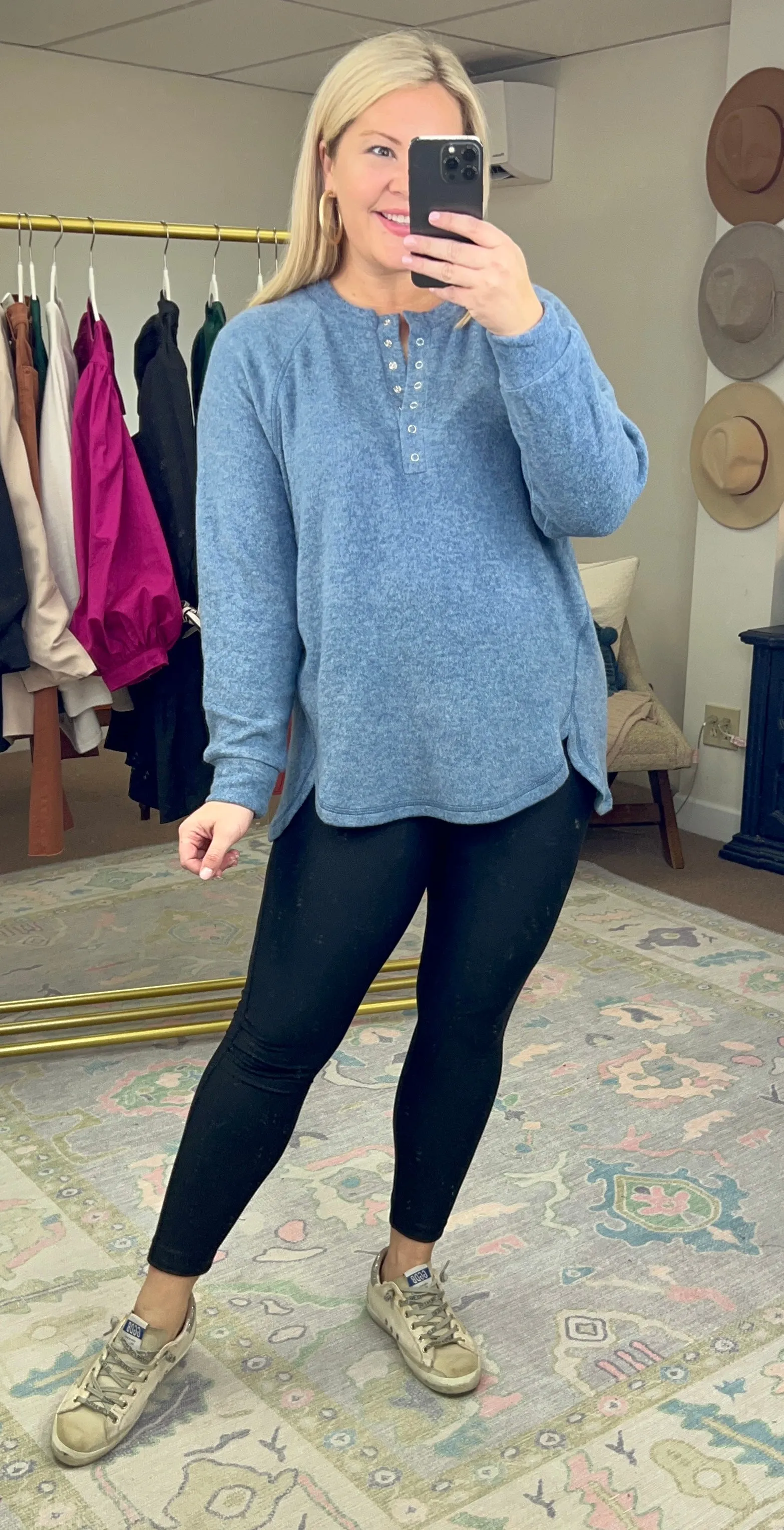 Mountain Retreat Brushed Knit Tunic Top