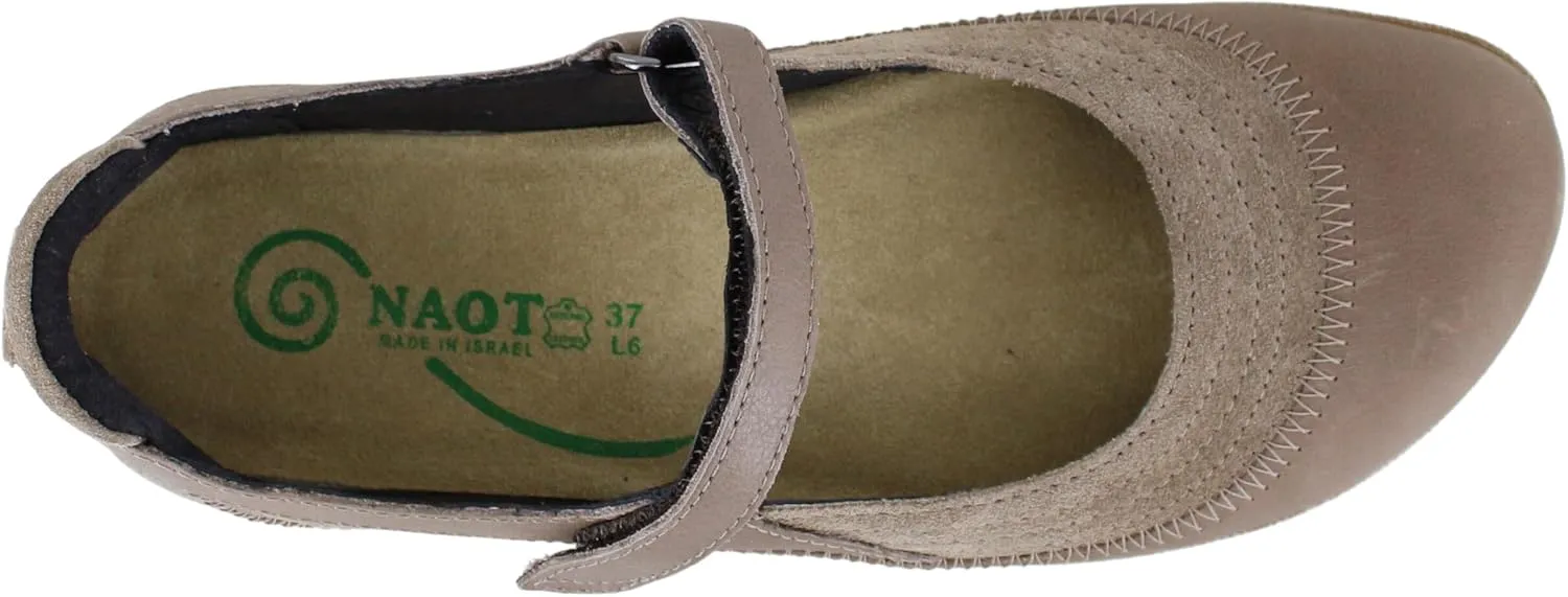 NAOT Footwear Women's Kirei Maryjane with Cork Footbed and Arch Comfort and Support - Lightweight and Perfect for Travel- Removable Footbed