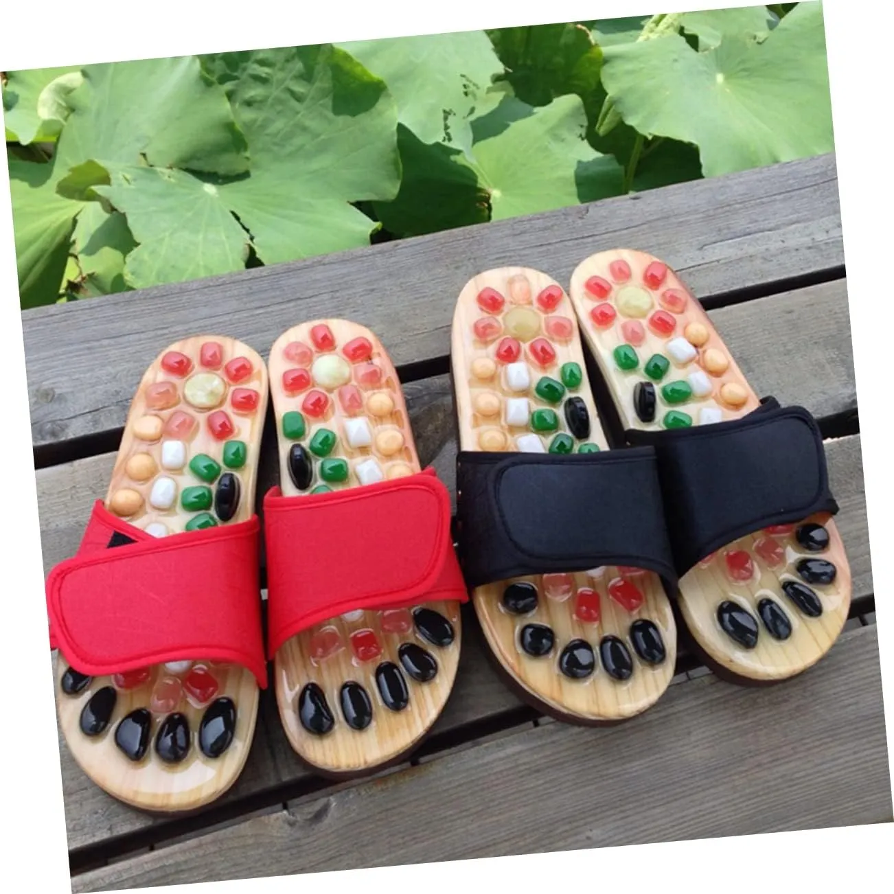 Natural Foot Health Massage Slippers Acupressure Sandals for Foot for Circulation