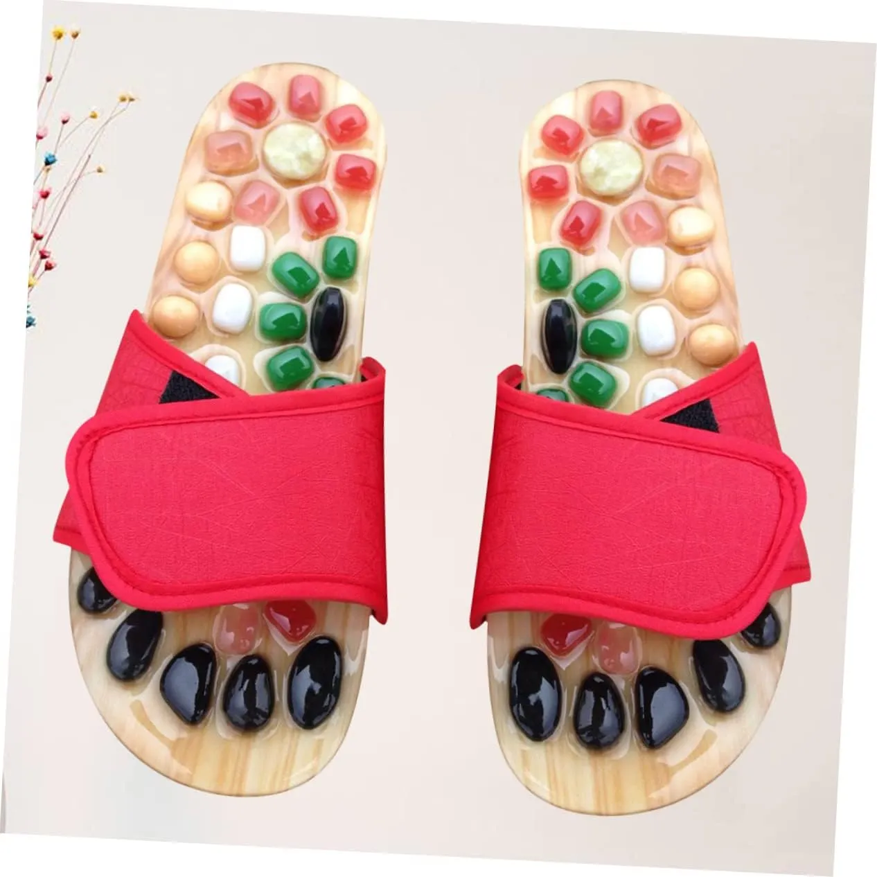 Natural Foot Health Massage Slippers Acupressure Sandals for Foot for Circulation