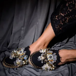 New York Black Espadrilles Flats
