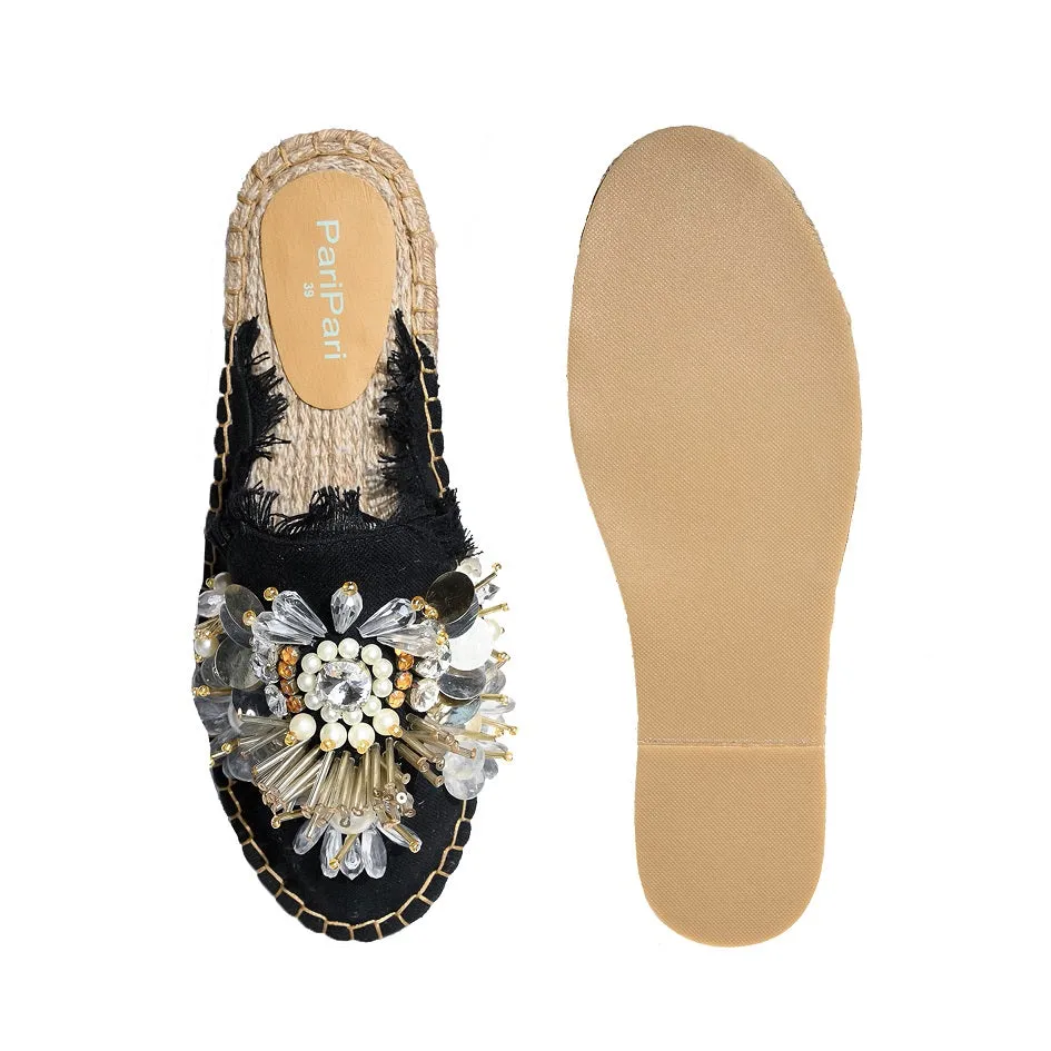 New York Black Espadrilles Platform