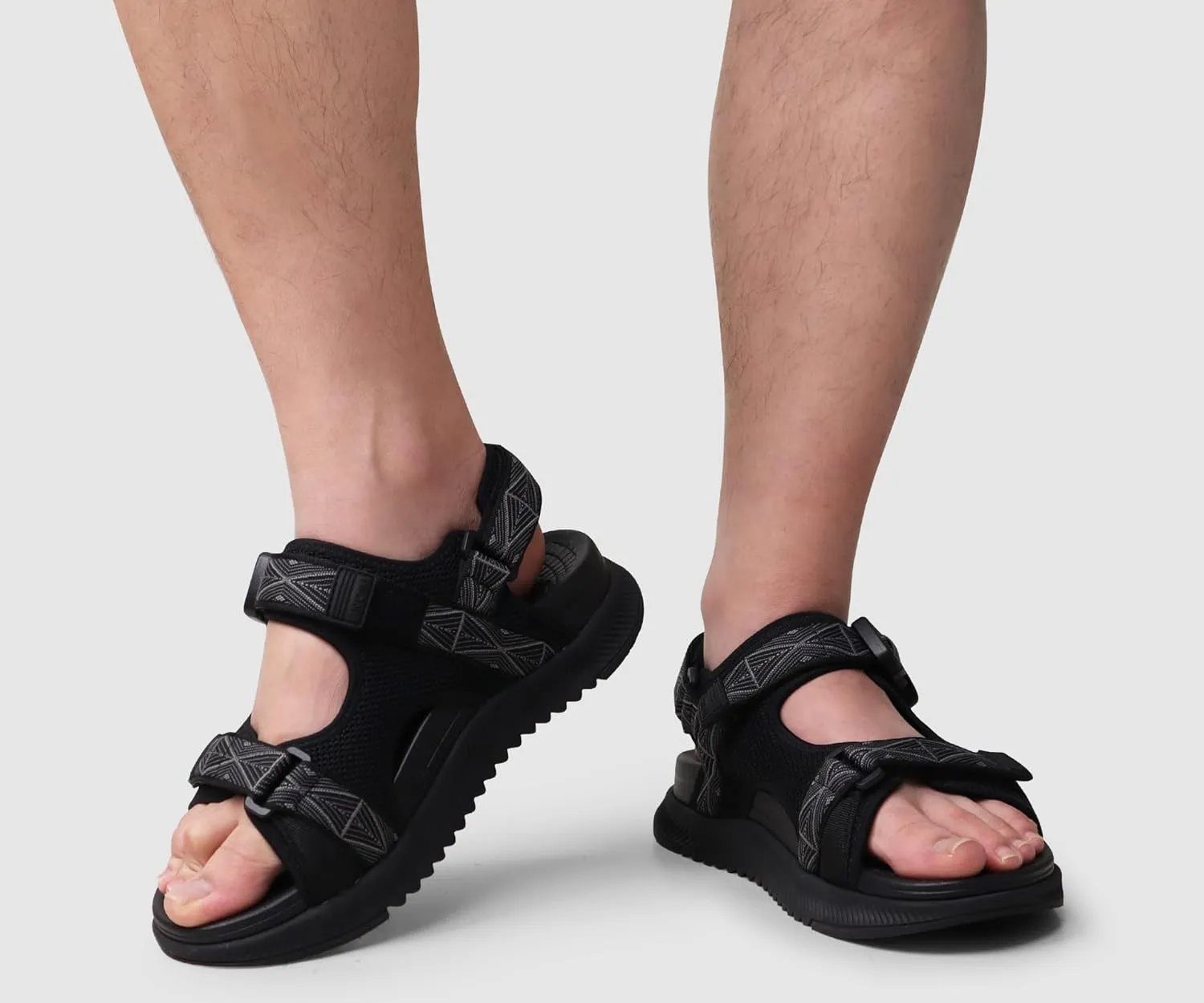 ONCAI Hiking Sandals for Men Arch Support Walking Breathable Mesh Beach Sandalias and Orthopedic Man Recovery Sports Sandles with Adjustable Strap