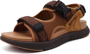 ONCAI Hiking Sandals for Men Arch Support Walking Breathable Mesh Beach Sandalias and Orthopedic Man Recovery Sports Sandles with Adjustable Strap