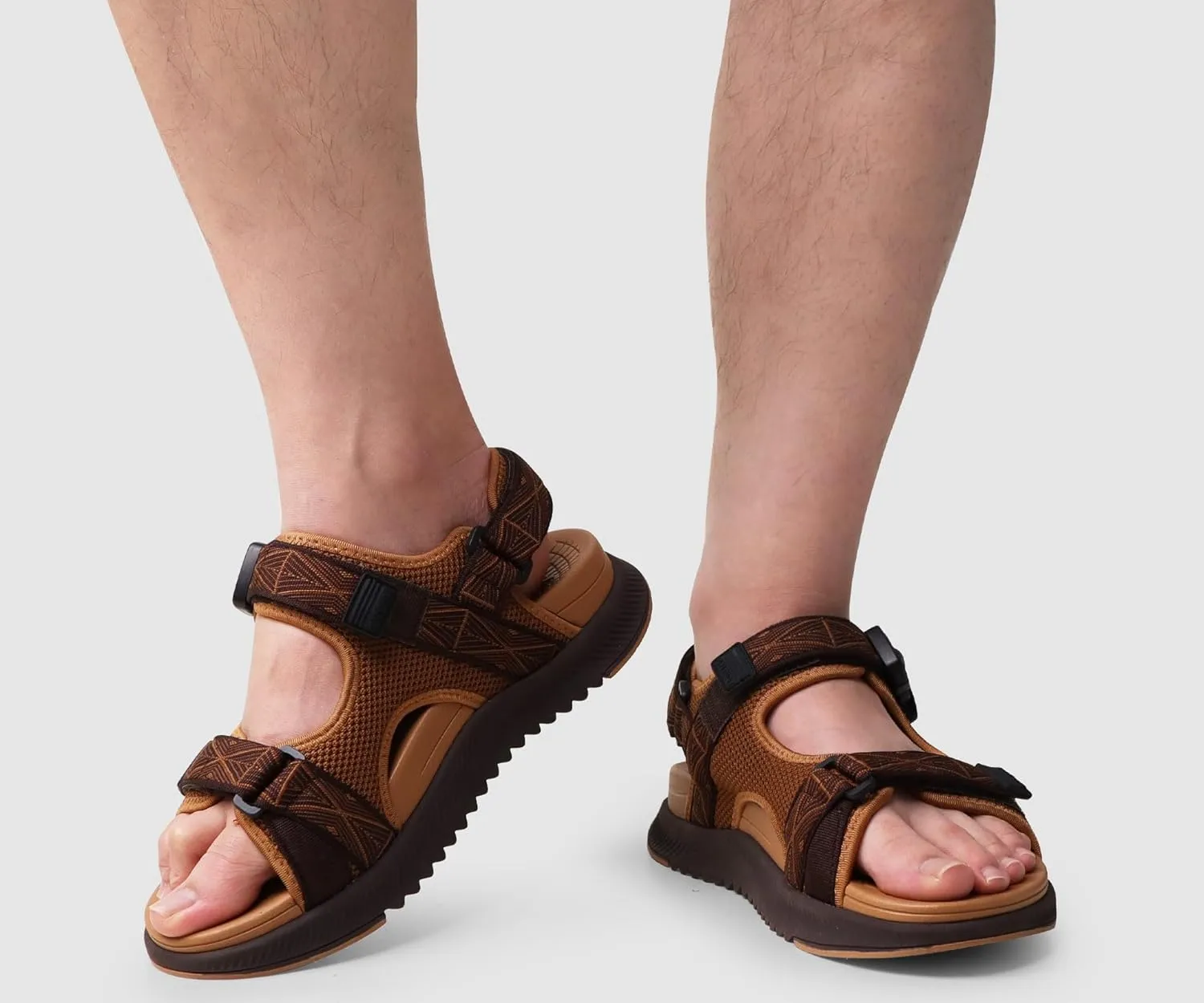 ONCAI Hiking Sandals for Men Arch Support Walking Breathable Mesh Beach Sandalias and Orthopedic Man Recovery Sports Sandles with Adjustable Strap