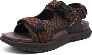 ONCAI Hiking Sandals for Men Arch Support Walking Breathable Mesh Beach Sandalias and Orthopedic Man Recovery Sports Sandles with Adjustable Strap
