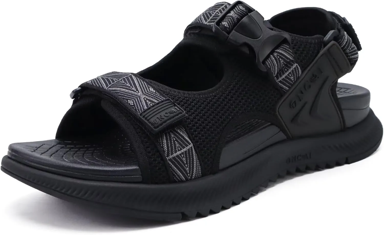ONCAI Hiking Sandals for Men Arch Support Walking Breathable Mesh Beach Sandalias and Orthopedic Man Recovery Sports Sandles with Adjustable Strap