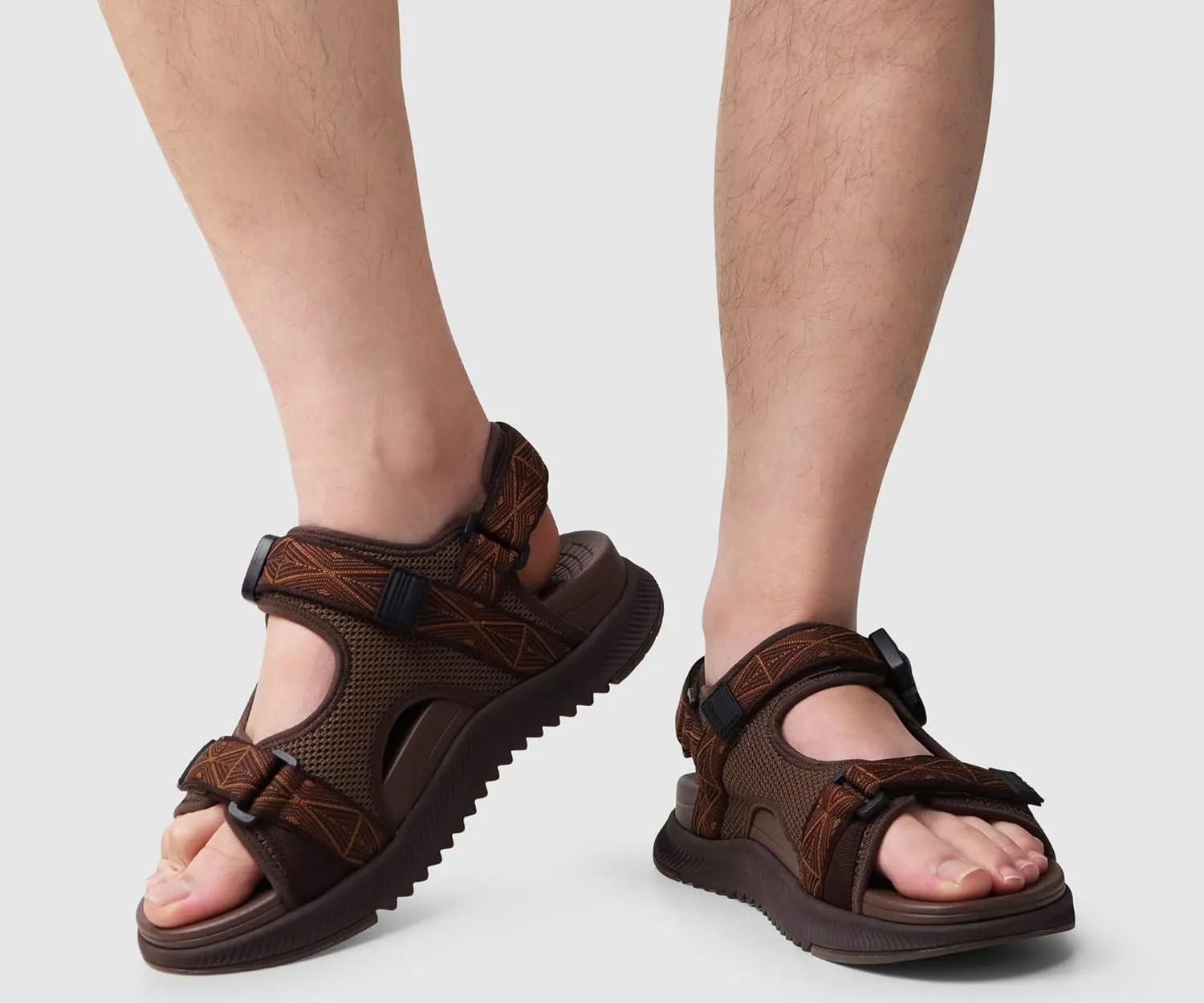 ONCAI Hiking Sandals for Men Arch Support Walking Breathable Mesh Beach Sandalias and Orthopedic Man Recovery Sports Sandles with Adjustable Strap