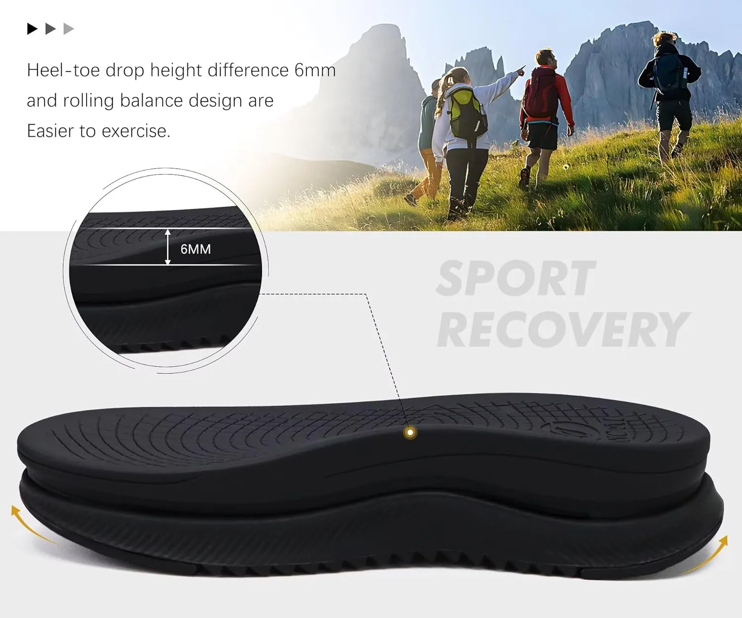 ONCAI Hiking Sandals for Men Arch Support Walking Breathable Mesh Beach Sandalias and Orthopedic Man Recovery Sports Sandles with Adjustable Strap