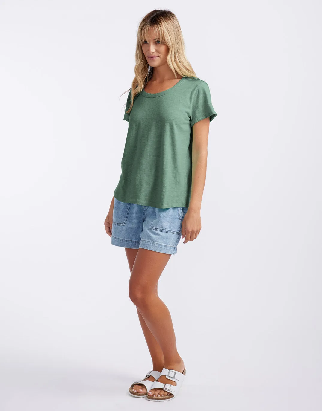 Original Round Neck T-Shirt - Thyme