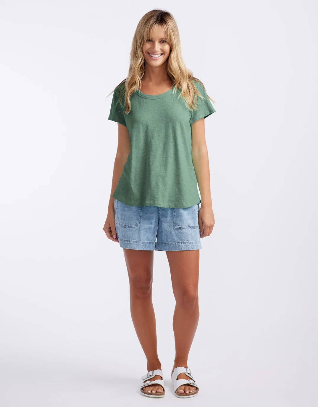 Original Round Neck T-Shirt - Thyme